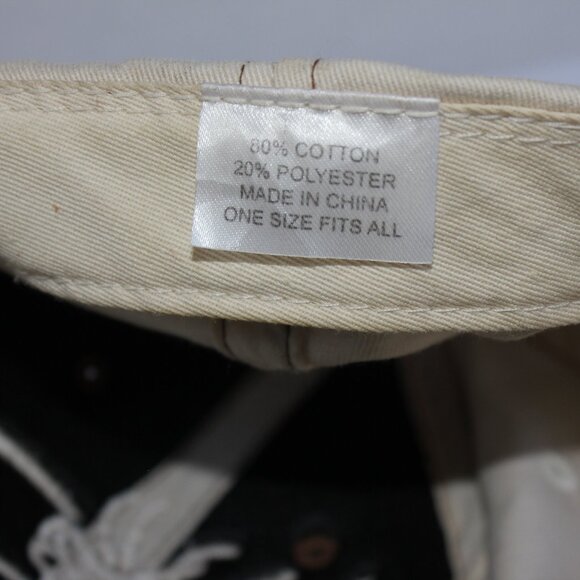 Men's RMEF Volunteer Brown Beige Outdoor Cap One Size Adjustable Strapback - Picture 10 of 10